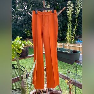 Orange Flare Slacks
